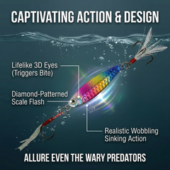Fishing Lure #6 Premium Metal Jigging Blade Bait Set 5PCS 10g 20g 30g Bass Mackerel Sea Bass Jig