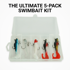 Fishing Lure #13 Premium Hard Minnow Jerkbait 5pc Set - Artificial Crankbait Kit for Bass Walleye