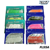 Fishing Lure #55 Multi-Size Soft PVC Swimbait Set Artificial Grub Fishing Lures Bulk Pack