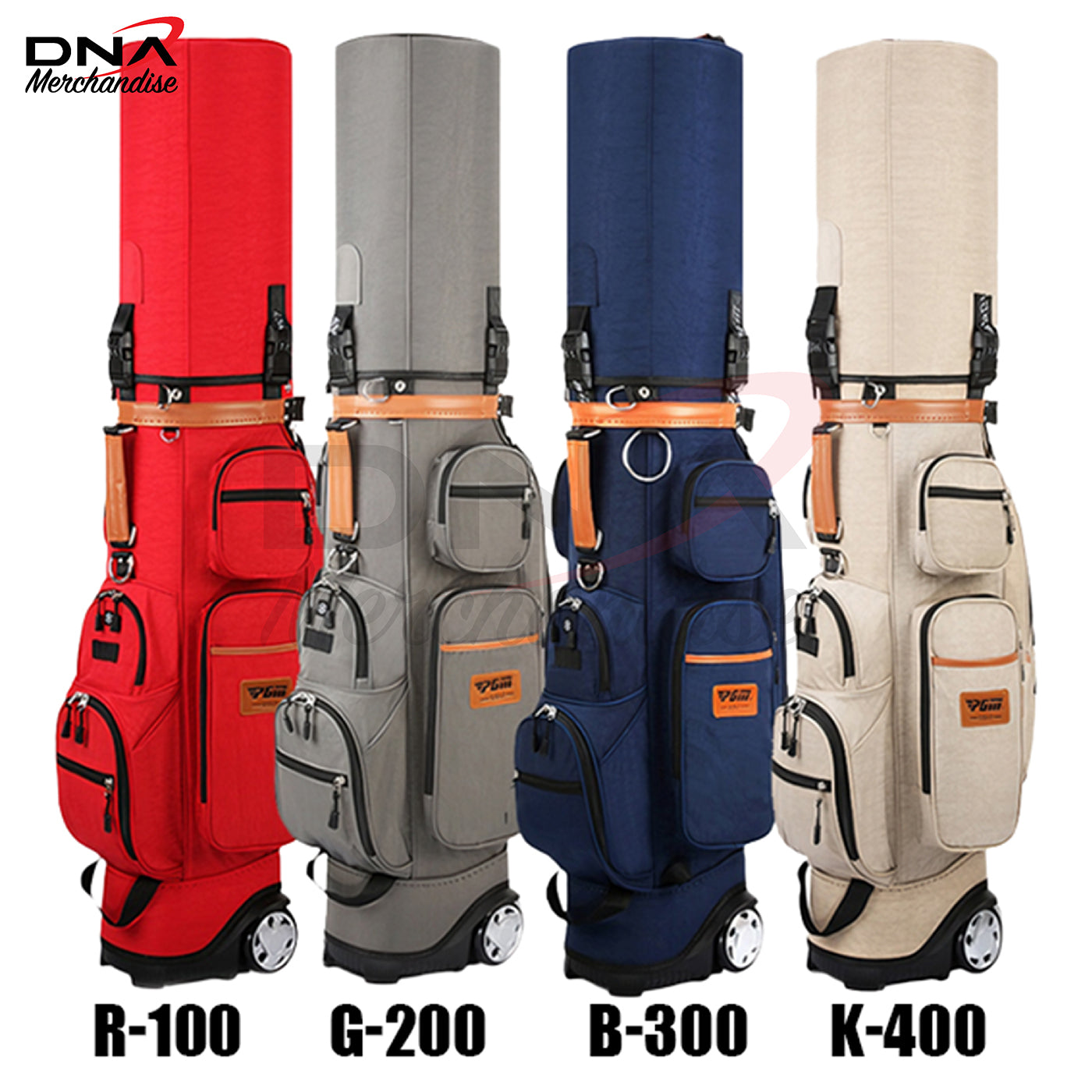 Multi-Functional Golf Travel Bag with Wheels & Password Lock