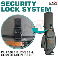 Multi-Functional Golf Travel Bag with Wheels & Password Lock