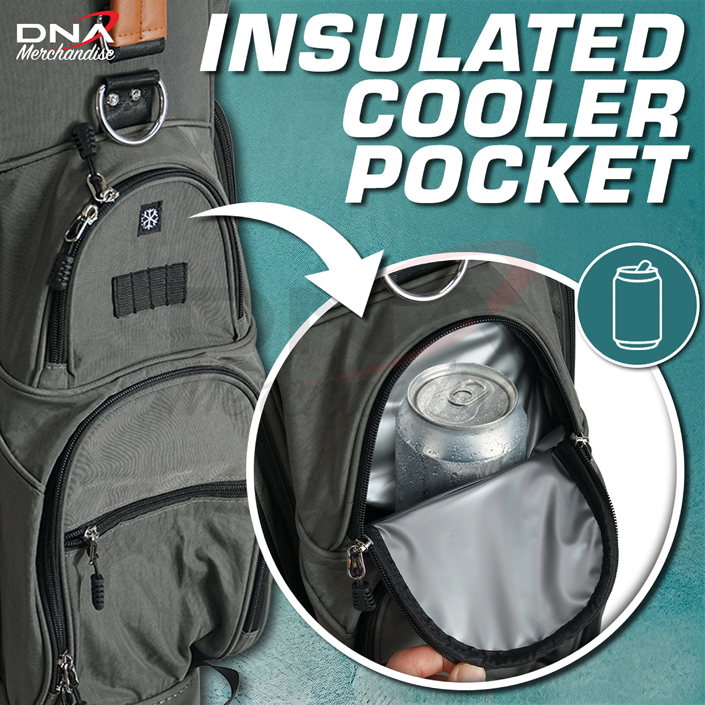 Multi-Functional Golf Travel Bag with Wheels & Password Lock