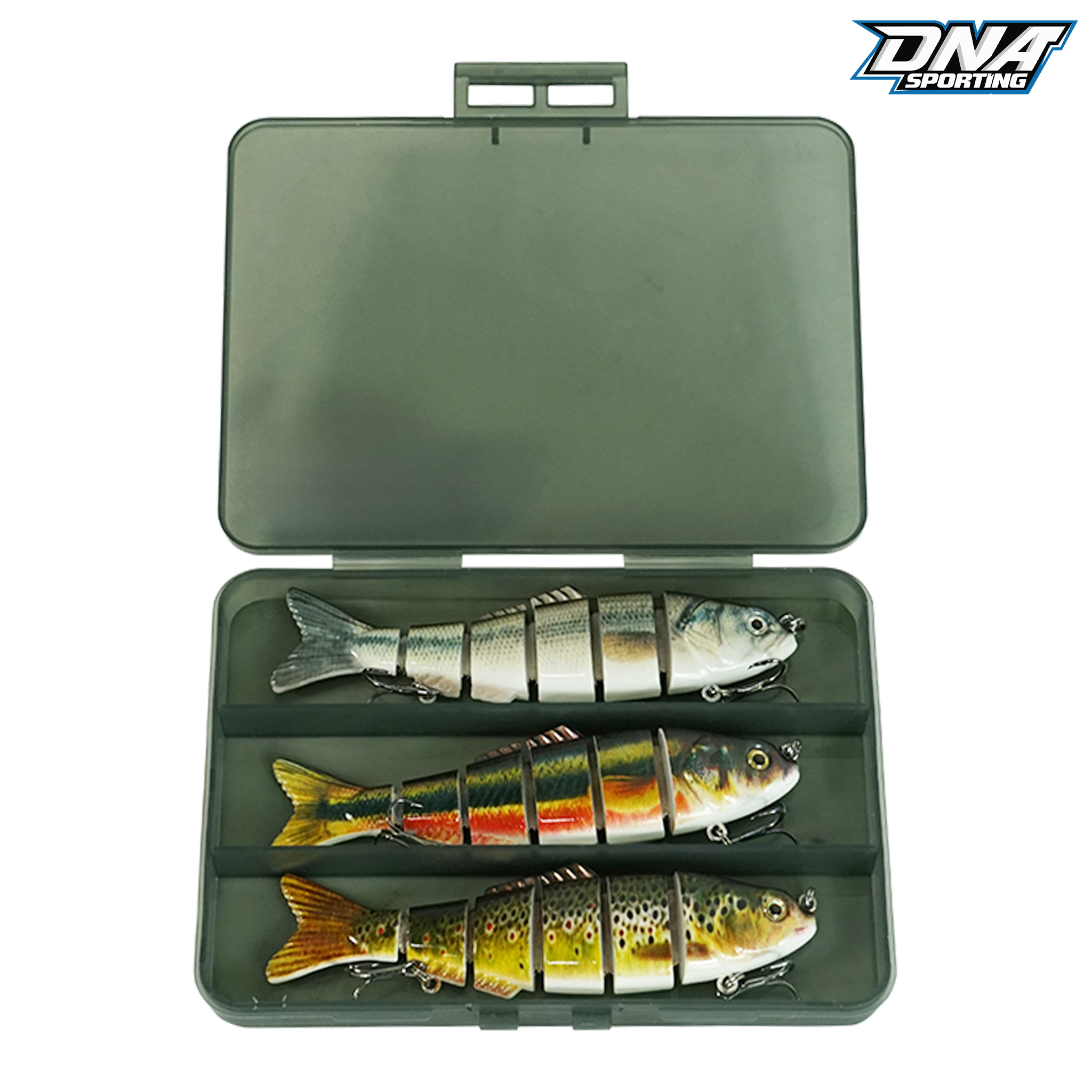 Fishing Lure #3 3PCS Jointed Fishing Lures 12cm 22g Swimbait Hard Bait ABS Hooks
