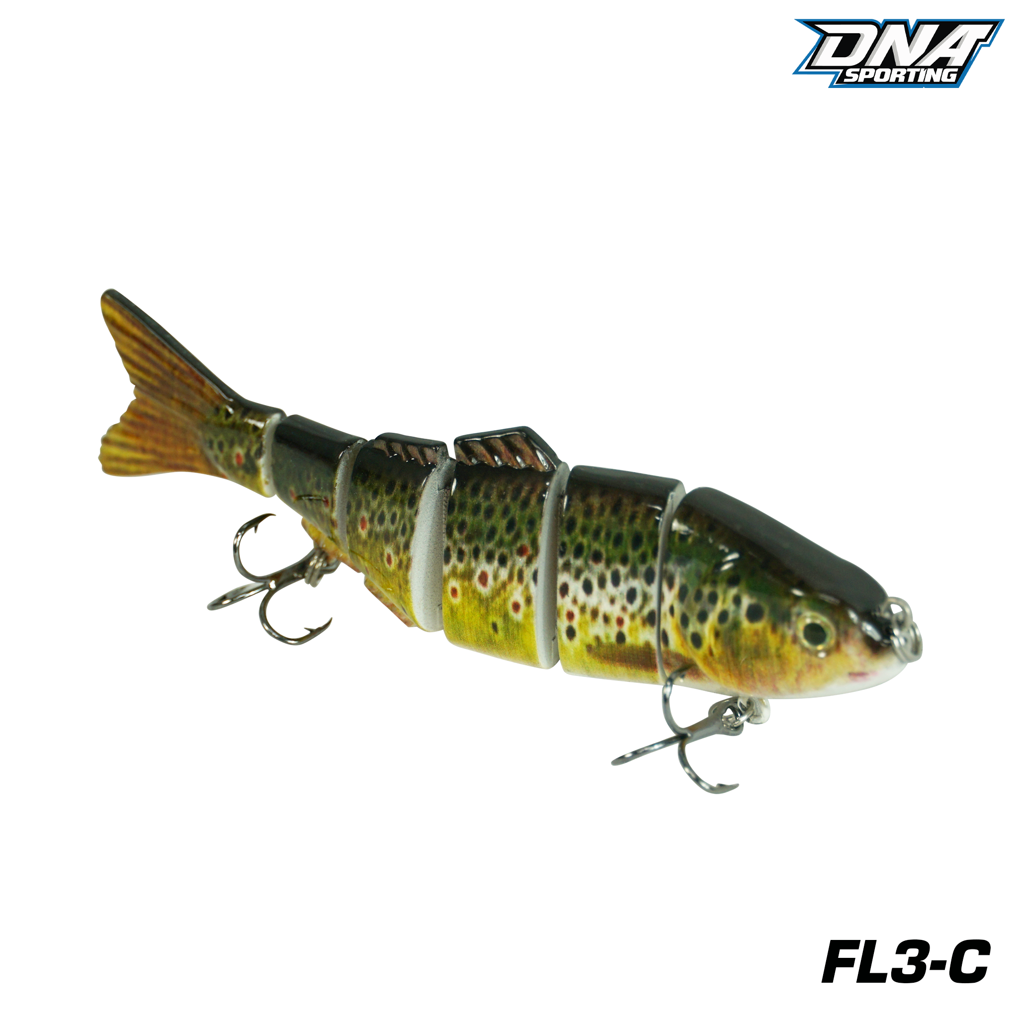 Fishing Lure #3 3PCS Jointed Fishing Lures 12cm 22g Swimbait Hard Bait ABS Hooks