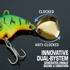 Fishing Lure #5 Premium Inline Spinner Inline Blade Bait Set 5PCS 7g Trout Bass Panfish Tackle Box