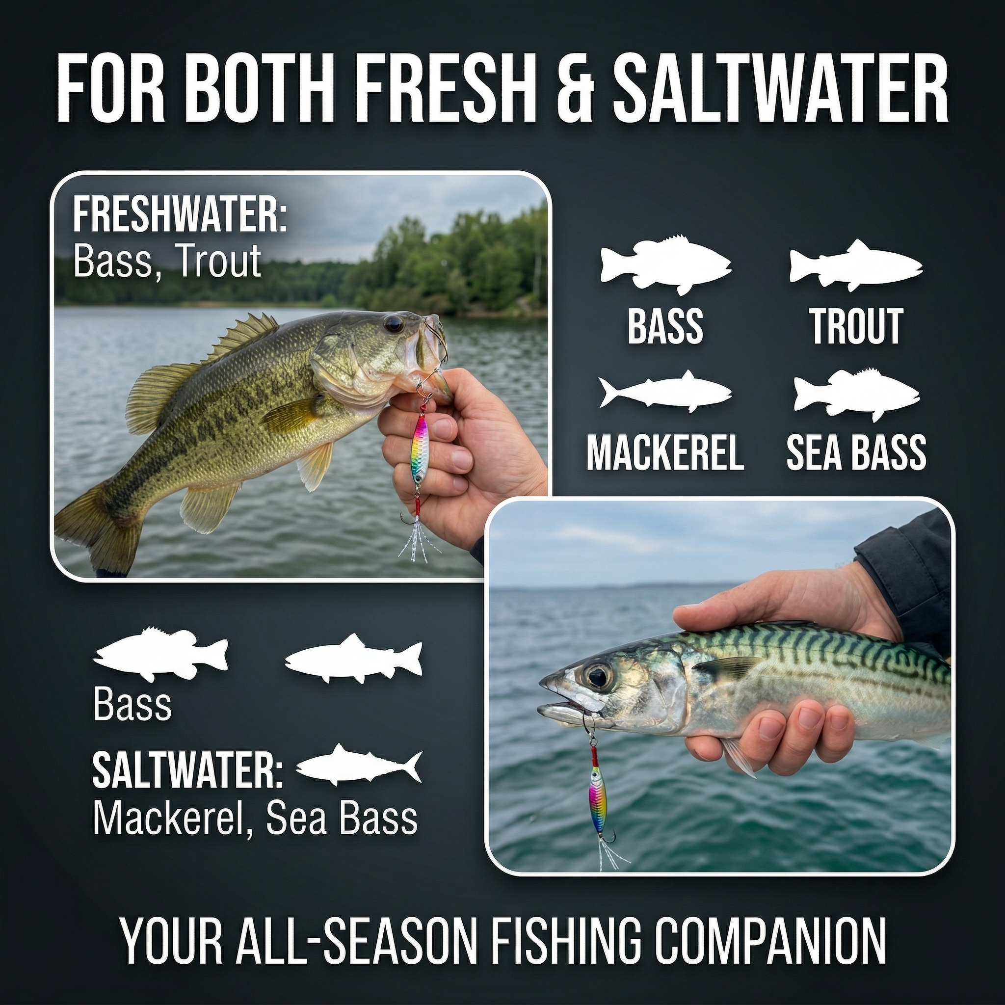 Fishing Lure #6 Premium Metal Jigging Blade Bait Set 5PCS 10g 20g 30g Bass Mackerel Sea Bass Jig