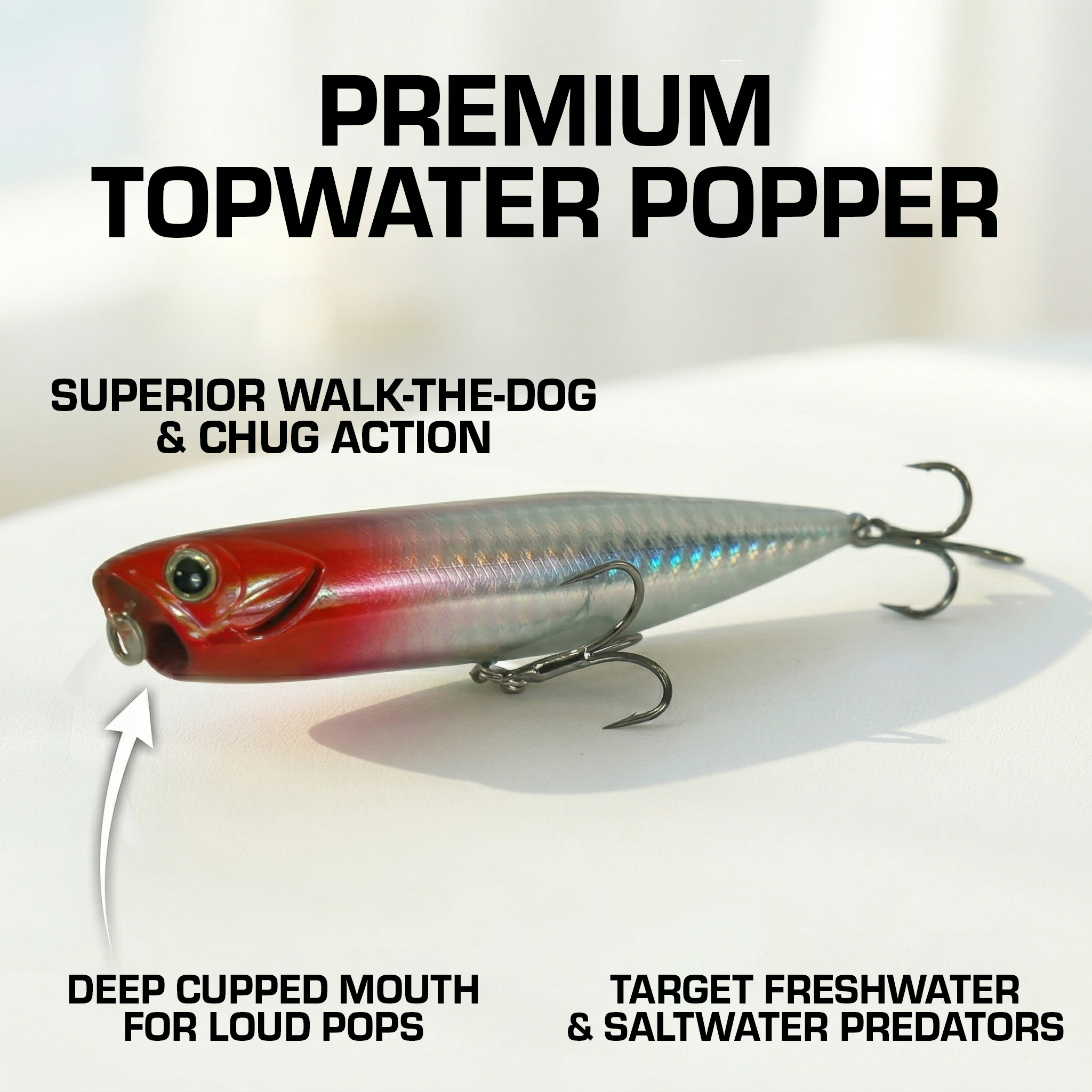 Fishing Lure #7 Premium Topwater Pencil Bait Hard Stickbait 9cm 10g 10cm 14.5g Bass Trout Picker