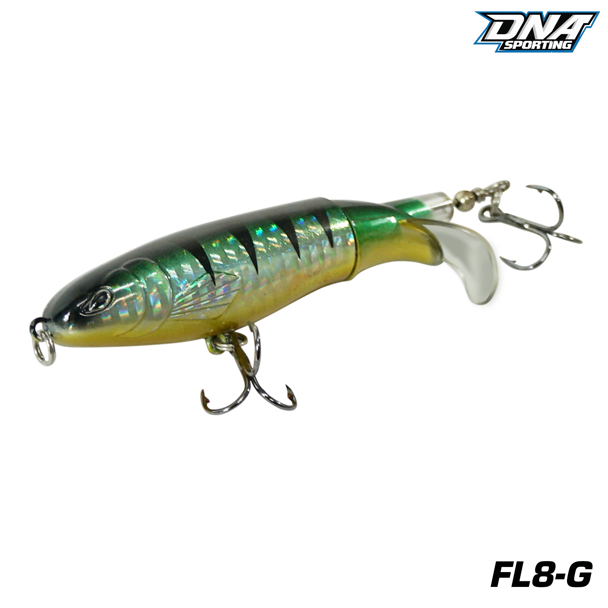 Fishing Lure #8 Premium Topwater Jointed Swimbait Lure – 10cm Hard Bait for Bass, Pike & Trout