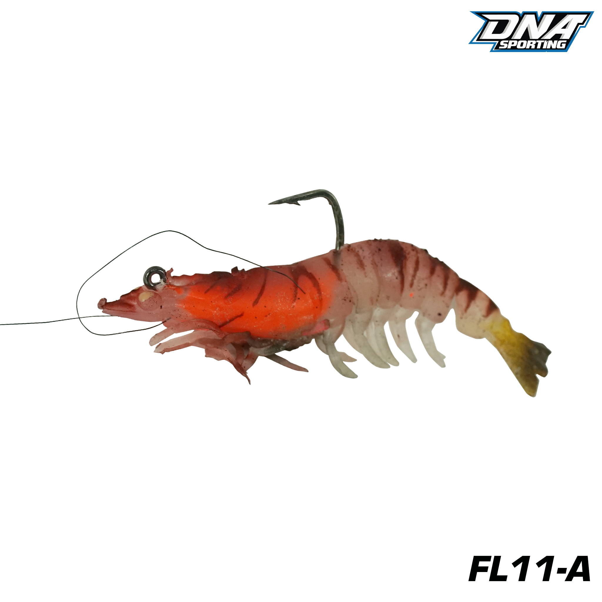 Fishing Lure #11 Premium Soft Shrimp Bait Set - Realistic Prawn Artificial Gear for Bass Trout