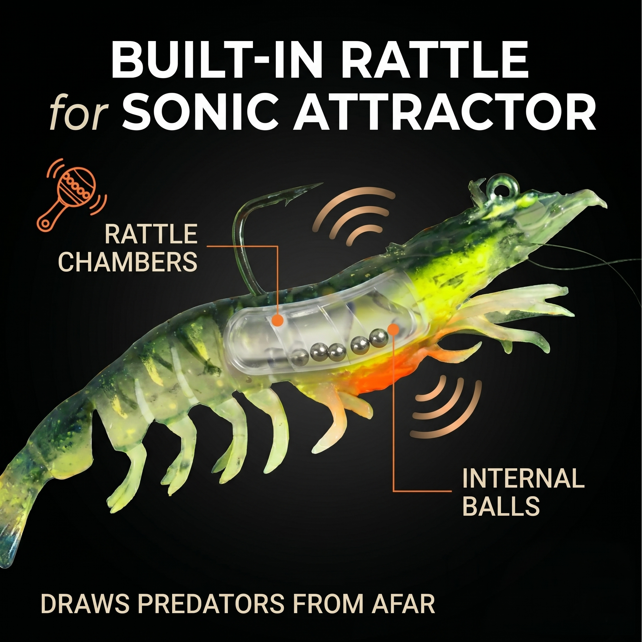 Fishing Lure #11 Premium Soft Shrimp Bait Set - Realistic Prawn Artificial Gear for Bass Trout