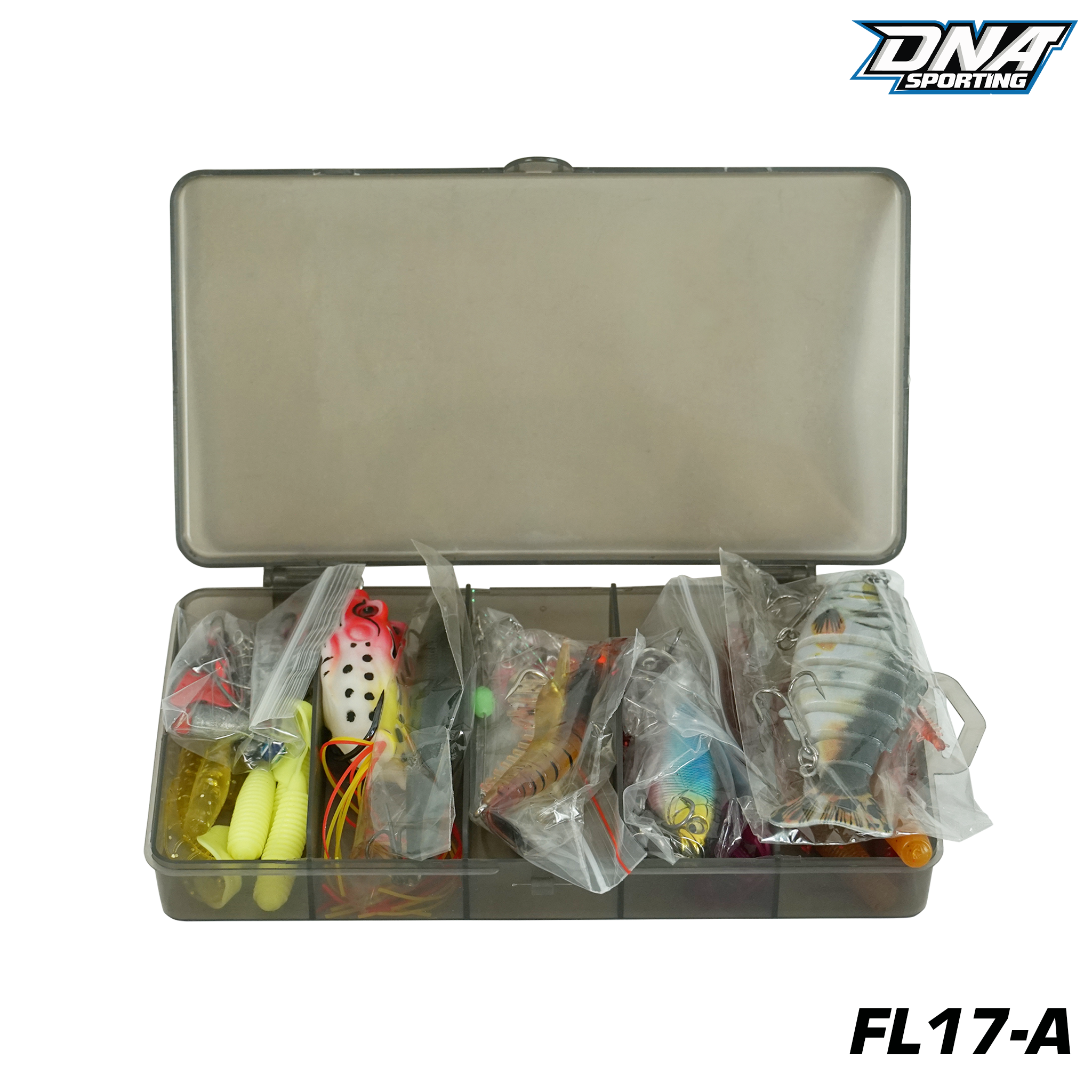 Fishing Lure #17 All-in-One Kit Set (Spinner, Jig, Soft Bait, Crankbait)