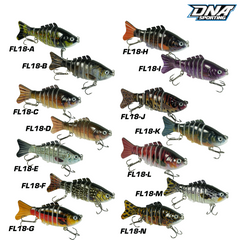 Fishing Lure #18 3PCS Jointed Swimbait 12cm 15g Multi Section Hard Bait