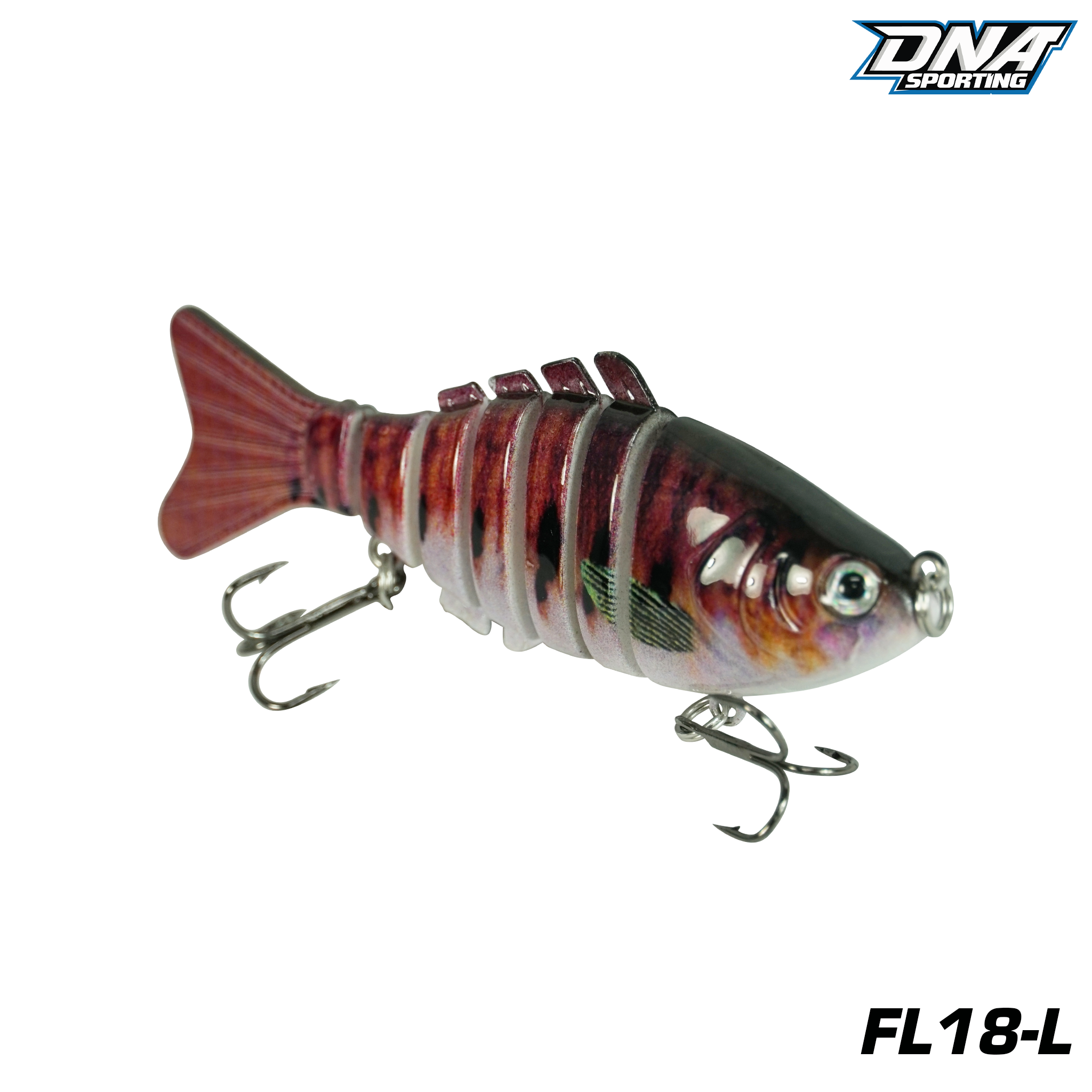 Fishing Lure #18 3PCS Jointed Swimbait 12cm 15g Multi Section Hard Bait