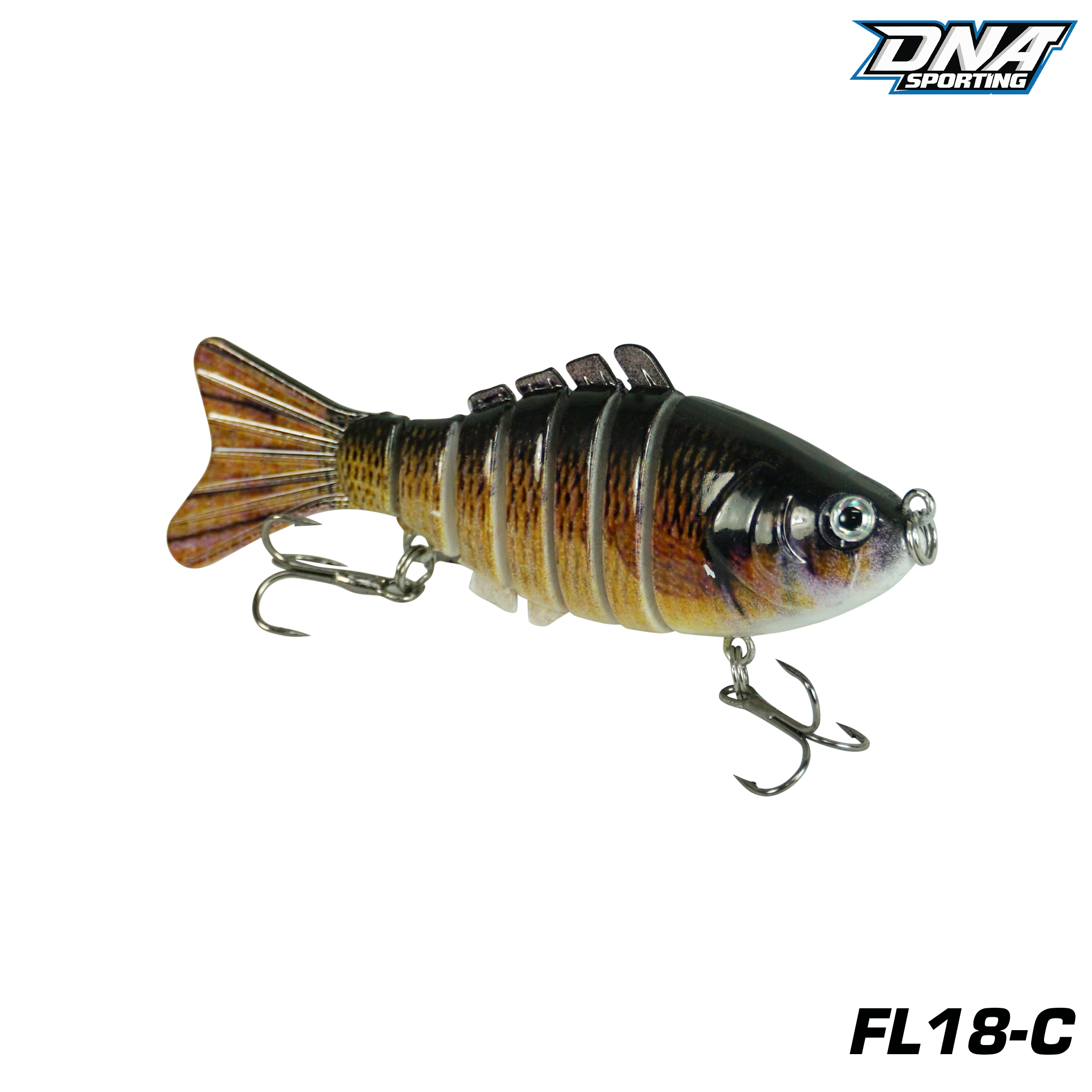 Fishing Lure #18 3PCS Jointed Swimbait 12cm 15g Multi Section Hard Bait