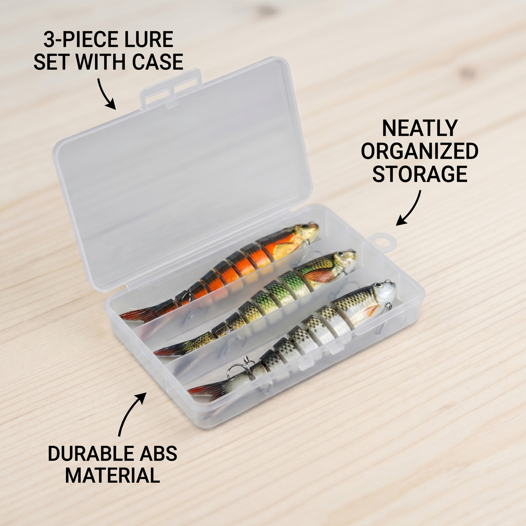 Fishing Lure #19 3PCS Jointed Swimbait 13.5cm 20g Multi Section Hard Bait