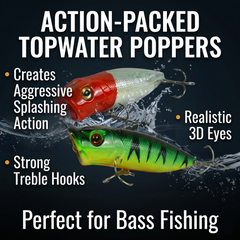 Fishing Lure #21 20PCS Mixed Topwater Frog Crankbait Set Assorted Colors