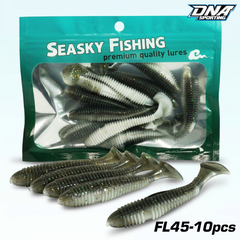 Fishing Lure #45 10PCS Soft Worm Assorted Swimbaits Kit