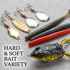 Fishing Lure #57 DNA Sporting 126-Piece Lure Kit with Storage Case
