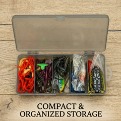 Fishing Lure #57 DNA Sporting 126-Piece Lure Kit with Storage Case