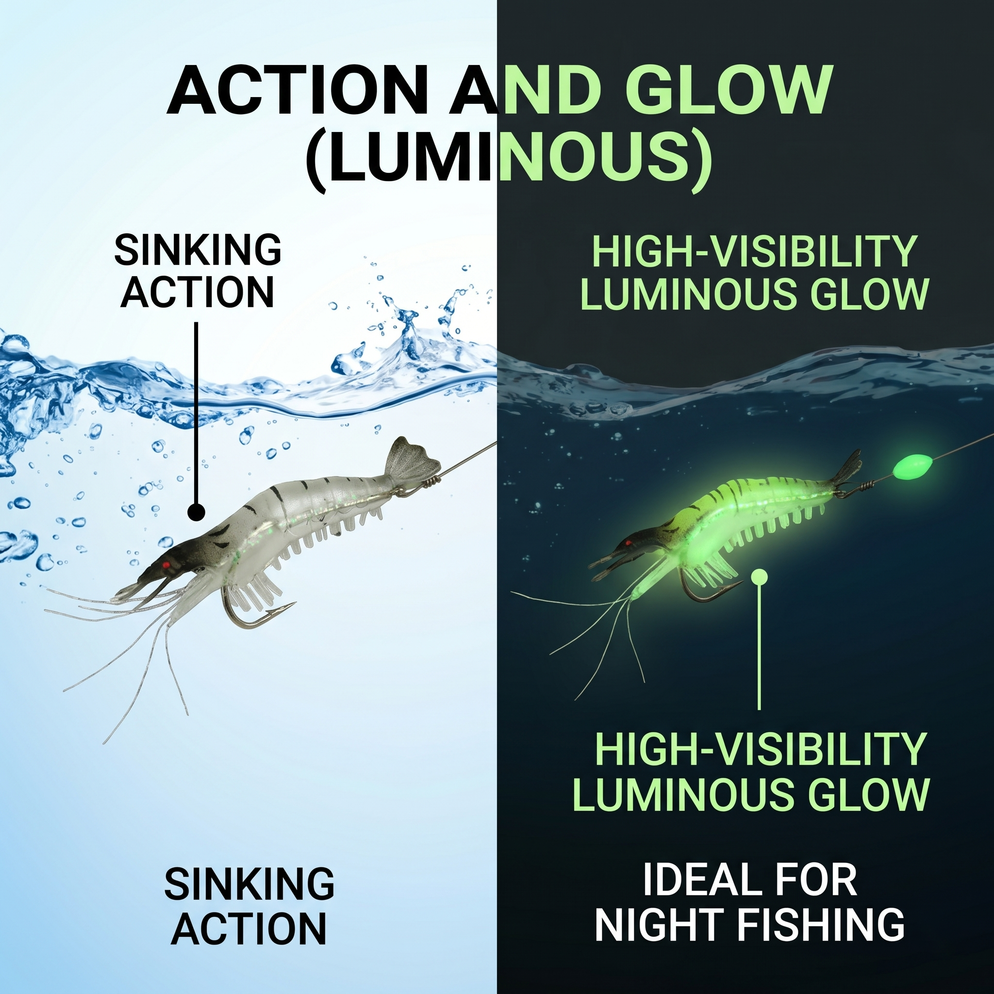 Fishing Lure #9 Premium Shrimp Soft Bait Squid Jig Hook Set 7PCS 7cm 6g Egi Tackle Storage Box
